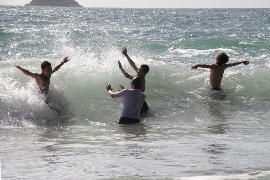 Fun in the waves
